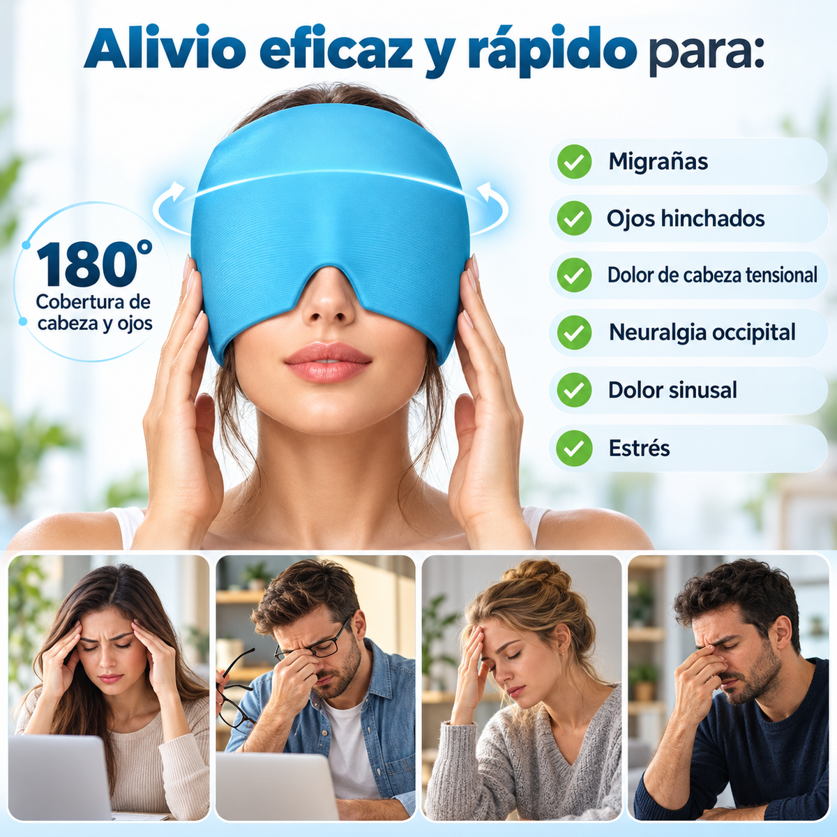 Gorro de gel frío y calor Vivecalma
