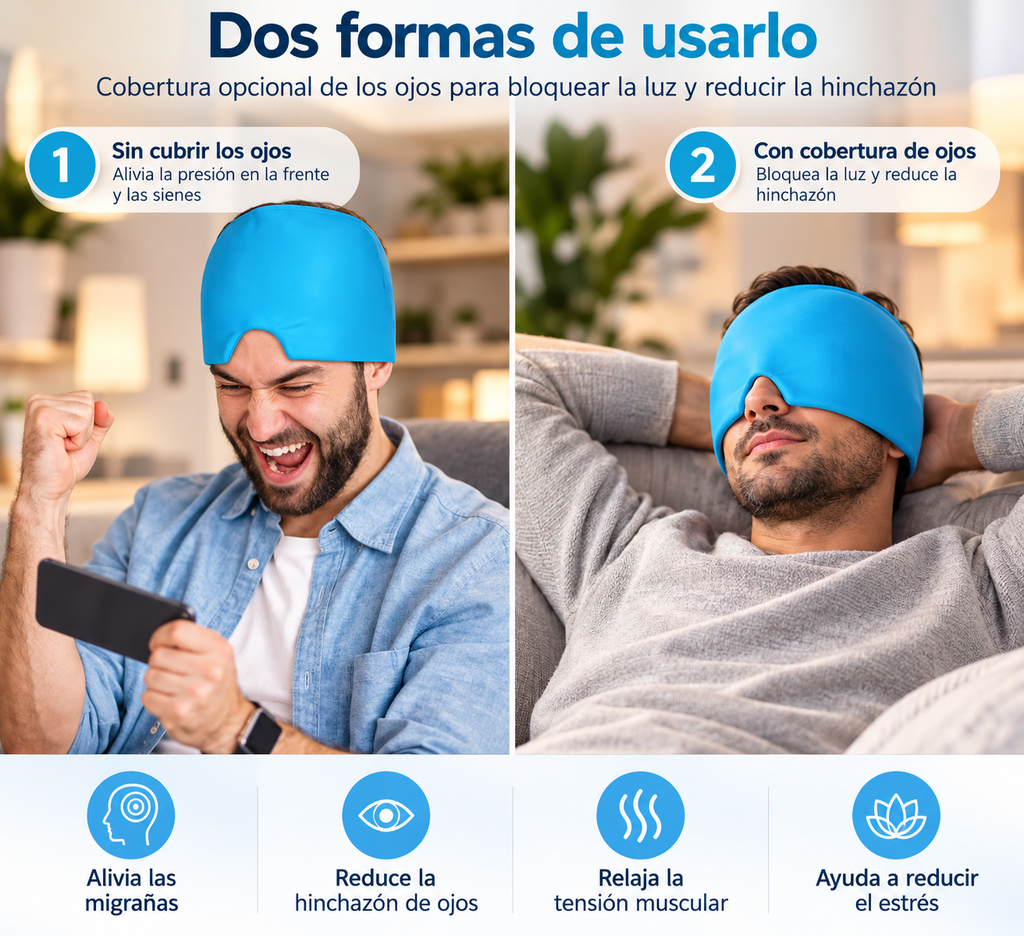 Gorro de gel frío y calor Vivecalma