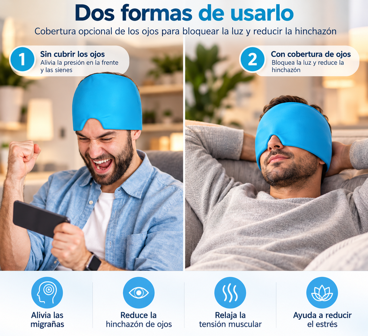 Gorro de gel frío y calor Vivecalma